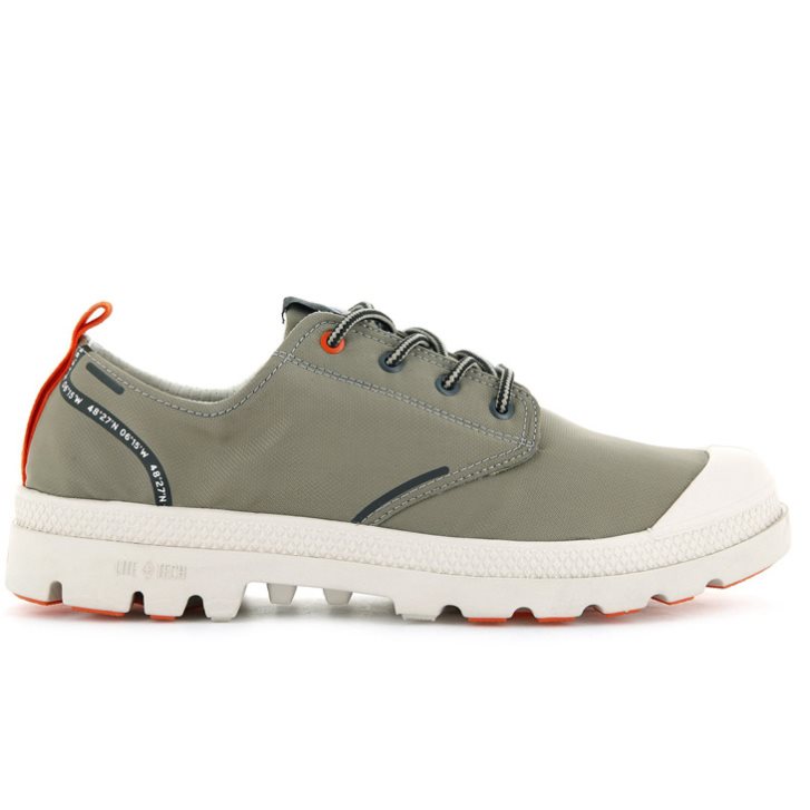 Chaussures Richelieu Palladium Pallafin RC LOW WP+ Homme Vert Olive | FR UTL103K